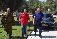 أفيغدور ليبرمان وزير الأمن الإسرائيلي خلال جولة في غلاف غزة