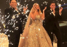 هاني شاكر وابنه وعروسته