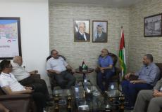 استقبال نائب رئيس هيئة اعمار فلسطين الدولية في غزة