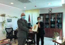 عشراوي تودع ممثل مالطا لدى دولة فلسطين