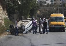 حوادث الطرق في الضفة الغربية -أرشيفية-
