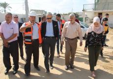 السفير الياباني في زيارة تفقدية لملعب رفح البلدي