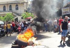 احتجاجات الفلسطينيين بلبنان
