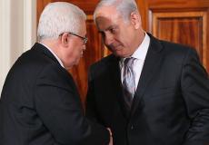 الرئيس الفلسطيني محمود عباس وبنيامين نتنياهو
