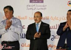 امواج تكرم باسل ناصر وخدمات جباليا بطل دوري كرة الطائرة 