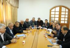 عابد يلتقي ممثلين عن التجار وغرفة تجارة وصناعة محافظة غزة