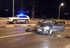 إصابة شاب في حادث طرق في منطقة اليركون 