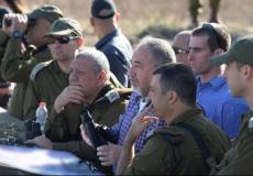 أفيغدور ليبرمان قرب حدود غزة -ارشيف-