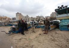 صيادين في بحر غزة 