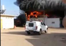 اشتعال النيران بمصنع في جنوب إسرائيل