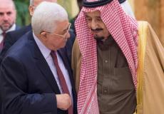 الملك سلمان والرئيس محمود عباس -ارشيف-