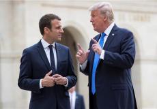 الرئيس الأمريكي دونالد ترامب ونظيره الفرنسي إيمانويل ماكرون