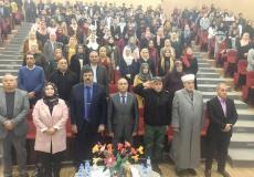 خلال افتتاح معرض فلسطين للعلوم والتكنولوجيا