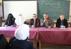 الفرا يفتتح لقاءً مع طالبات الثانوية العامة بمدرسة عكا