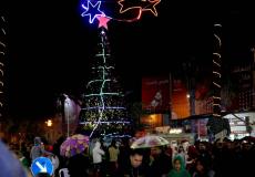 إضاءة شجرة عيد الميلاد في أريحا