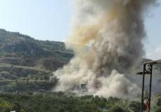 انفجار ناجم عن محاولة اسقاط طائرة إسرائيلية جنوب لبنان