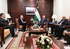 جيسون غرينبلات خلال لقاء سابق مع القيادة الفلسطينية في رام الله