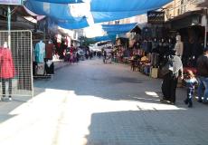 سوق النصيرات وسط قطاع غزة