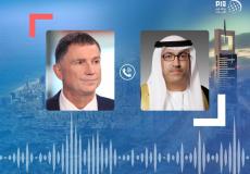 صورة نشرتها وكالة أنباء الإمارات للوزيرين العويس وإدلشتاين