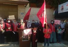 وقفة تضامنية مع الأسير ماهر الأخرس في غزة 