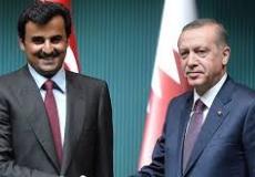لقاء يجمع الرئيس التركي اردوغان والامير القطري تميم في أنقرة