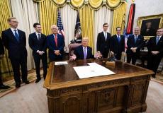 إعلان اتفاق السلام في البيت الأبيض