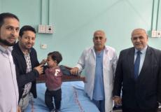 انقاذ حياة رضيع أصيب بحروق خطيرة في غزة