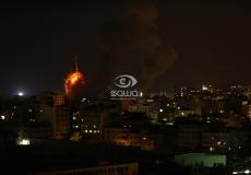 غارة اسرائيلية على موقع لحماس في غزة