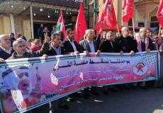 مسيرة جماهيرية حاشدة للديمقراطية بخانيونس