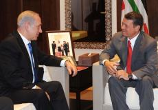 الملك عبد الله الثاني خلال لقاء بنيامين نتنياهو