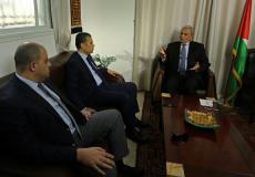 نائب رئيس الوزراء د. زياد أبو عمرو يلتقي الوفد الأمني المصري في غزة