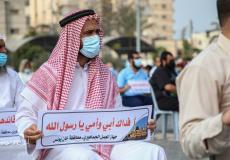 من مسيرة لنصرة النبي محمد اليوم في غزة