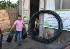 مشروع توزيع شبكات ري