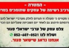 شرطي إسرائيلي يدعو إلى وقف المصالح التجارية مع عرب عكا 