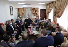  زيارة وفد حركة حماس لكنيسة دير اللاتين - غزة 