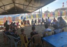 افتتاح دورات سباحة في غزة