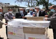 الصحة بغزة تتسلم شحنة تبرعات من الأجهزة الطبية