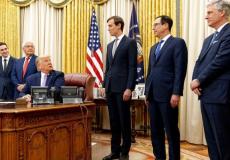 خلال إعلان ترامب عن الاتفاق الإماراتي الإسرائيلي 