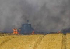 حريق في غلاف غزة بسبب طائرة ورقية - توضيحية