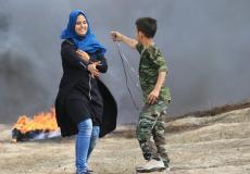 صورة تداولها رواد التواصل الاجتماعي للطفلة وصال الشيخ خليل التي قتلها قناص إسرائيي على حدود غزة الاثنين الماضي