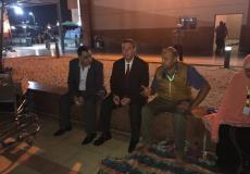 السفير دياب اللوح يستقبل الفوج الثاني من حجاج قطاع غزة