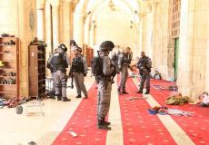 اقتحام شرطة الاحتلال للأقصى صباح اليوم