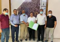 المجلس الأعلى للشباب والرياضة ورئيس بلدية دير البلح