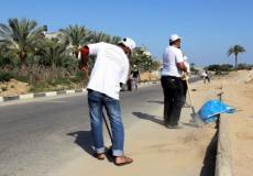 مشروع كنس الرمال الزائدة