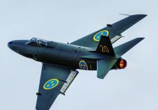 تحطم طائرة عسكرية سويدية / توضيحية