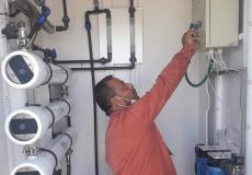 تشغيل محطة تحلية بالمستشفى الأندونيسي