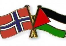 علم فلسطين والنرويج
