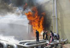 اندلاع حريق هائل في محطة توليد كهرباء في إيران