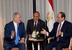 الرئيس المصري خلال لقاء سابق مع بنيامين نتنياهو