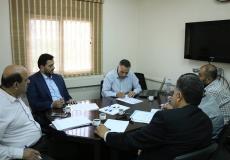 جانب من اجتماع التشريعي مع شركة توزيع كهرباء غزة